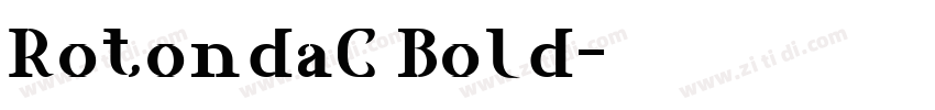 RotondaC Bold字体转换